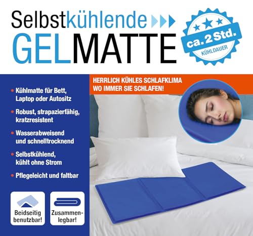 TELE WELT Selbstkühlende Gelmatte [2 Stunden Kühldauer] Kühlmatte - Kühlmatte für Katzen und Hunde - Cooling mat - Kältematte