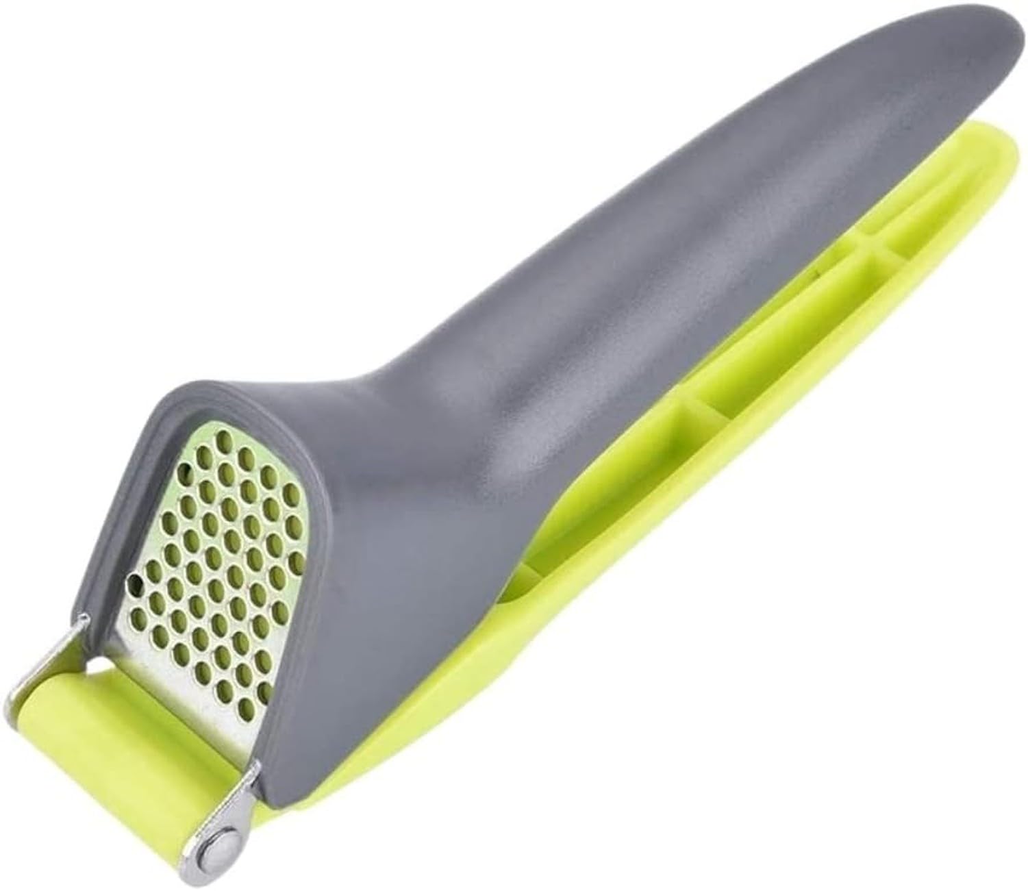 AIEIJJH Stainless Steel Garlic Press Crusher Mincer, No Mess Chopper Kitchen Utensil for Ginger Clove, No Flying Cloves, a, 18 * 5 * 4cm