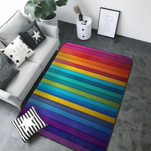 Tapis de sol lavable grand format résistant aux taches pour salon et terrasse - 4