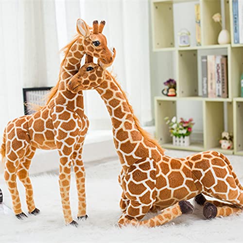 AECHII 50-120 cm Enorme Jirafa de Peluche de Juguete Lindo Animal de Peluche muñeca Jirafa muñeca Regalo de cumpleaños Juguete para niños 100 cm