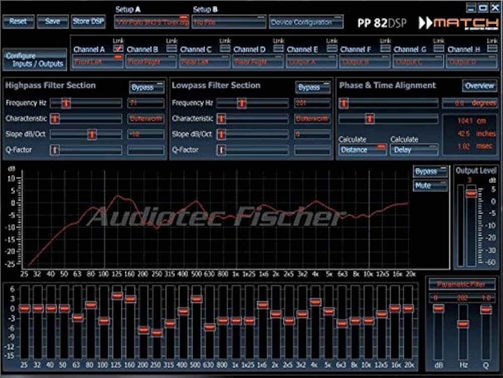 MATCH PP82DSP 8-Channel Amplifier 8 x 55 Watt @ 4 ohm/8 x 70 Watt