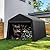 Real Relax Portable Storage Shed 8x14ft, Heavy Duty Outdoor Carport Canopy with Rolled up Zipper Door for Bikes, Motorcycles, Outdoor Tools