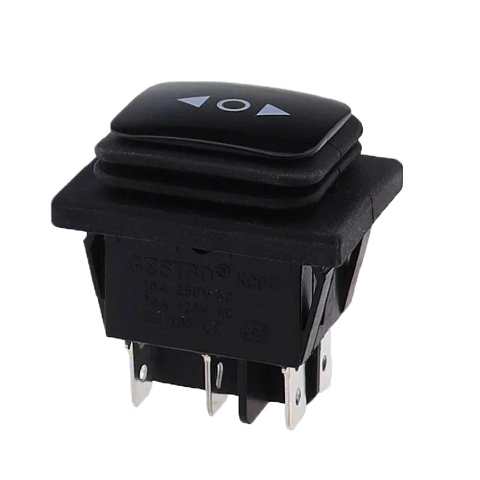 2PCS Momentary (on)-off-(on) Wasserdichter 6Pin Rocker Switch 3 Position Locking ON-OFF-ON DSDT(Momentery)