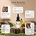 Organic Vitamin E Oil – Certified Organic Blend of Vitamin E - Deeply Hydrating Care for Face, Skin, Hair, Scars – Antioxidant-Rich, Fragrance-Free, and Gentle on Skin - 1 Fl Oz Glass Dropper & Bottle