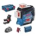 Produktbild Bosch Professional Linienlaser GLL 3-80 C (m. App-Funktion, max. Arbeitsbereich: 30 m, 1x Akku 12V, in L-BOXX)