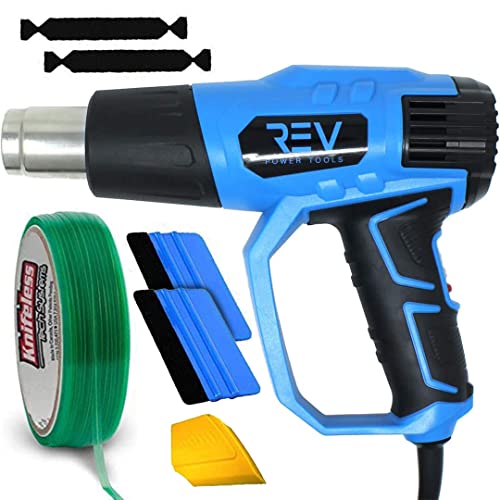 VViViD Vinyl Wrapping Kit - Blaze Turbo Heat Gun, Knifeless Tape, x2 Blue Squeegee, Yellow Detailer and x2 Felt Tips - N1