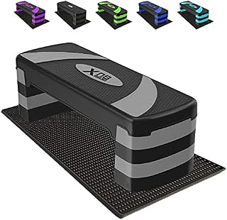 Xn8 Steppers for Exercise Workout 4 Height Adjustable 10cm 15cm 20cm 25cm Exercise Step Non-Slip Aerobic Fitness Step Cardio Home Gym Routines Training