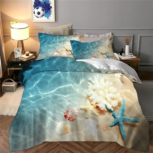 Housse de couette plage 3D pour des nuits douces comme des vacances d'été