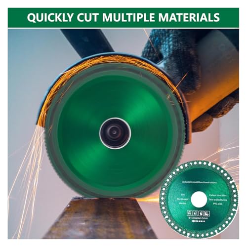 3pcs Cutting Disc For Angle Wheel Grinder(100 * 20 * 3.5mm) And A Pair Of Gloves,Composite Multifunctional Cutting Saw Blade Used For Smooth Cutting Chamfering And Grinding Of All Materials - Image 2