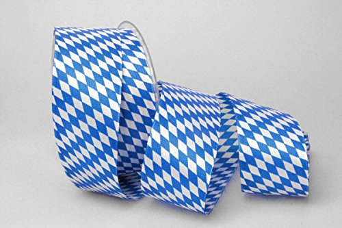 Christa-Bänder Bayernraute ohne Draht 40mm blau/weiß Cover