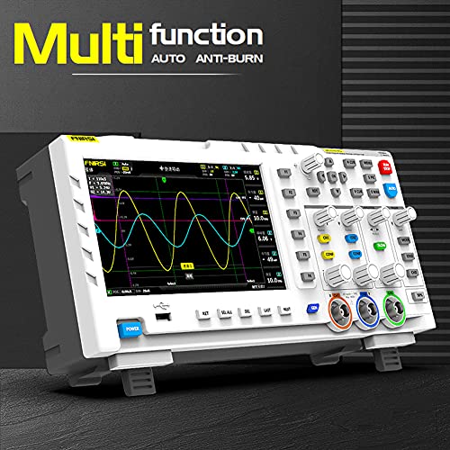 FNIRSI-1014D Osciloscopio Digital con 2 Canales,Generador de Señal con Ancho de Banda de 110 MHz 1GS/s Frecuencia de Muestreo,Osciloscopio Multifunción con Pantalla LCD TFT de 7 pulgadas