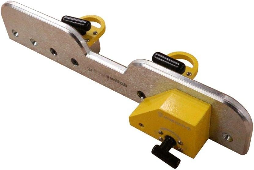 Magswitch 13-by-2.5 Inch Drill Press Fence with Stop Block, Adjustable Fence for Drill Presses, Woodworking Table Saw Tools Accessories