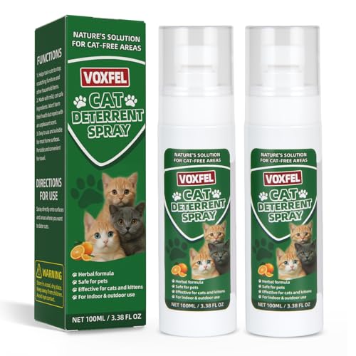 VOXFEL Citrus Cat Deterrent Spray Indoor: Cat Scratch Deterrent for Furniture - Effective Training Aid with Natural Ingredients
