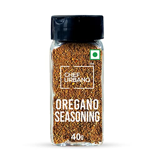 Image of Chef Urbano Oregano Seasoning Sprinkler 40g | Italian Pizza / Pasta Oregano | Imported Herb Sprinkler | All Natural Premium Spices | Glass Bottle | Vegetarian