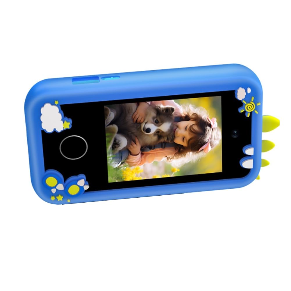 Smartphone Educativo per Bambini con Touchscreen e Lettore Musicale MP3, Doppia Fotocamera per Selfie, Inclusa Scheda da 32GB, Imparare Giocando.