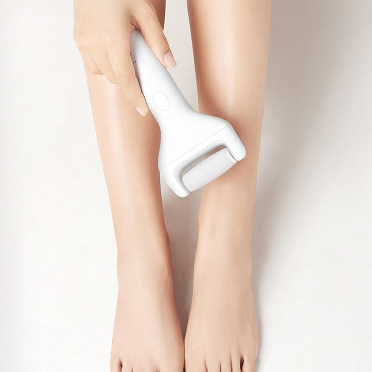 Didiseaon 1 Set pedicure portatile piccolo impermeabile feet dispositivo di rimozione tampone del piede smerigliatrice per piedi rimozione della smerigliatrice del AbS bianca