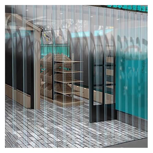 Cortina de PVC para puerta exterior de plástico impermeable transparente de tiras