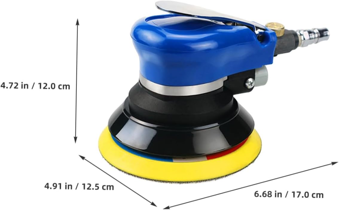DOITOOL Car Wax Polishing Machine Lightweight Polisher with Speed for Car Waxing and Buffing Includes Wrench and Us Plug Blue