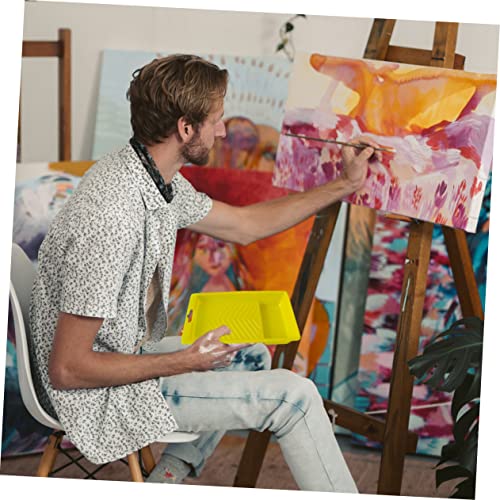 Corhad 3 Pcs Roller Paint Tray Garnish Tools Decorative Tray Ornament Container Color Mixer Paint Pans Trays Paint Roller Brush Tray Wall Art Drawing Tray Pigment Mixing Container Plastic #TOP2