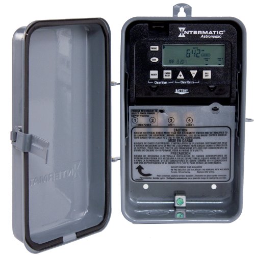 Intermatic ET8015CR 7-Day 30-Amps SPST Electronic Astronomic Time Switch, Clock Voltage 120-Volt - 277-Volt NEMA 3R