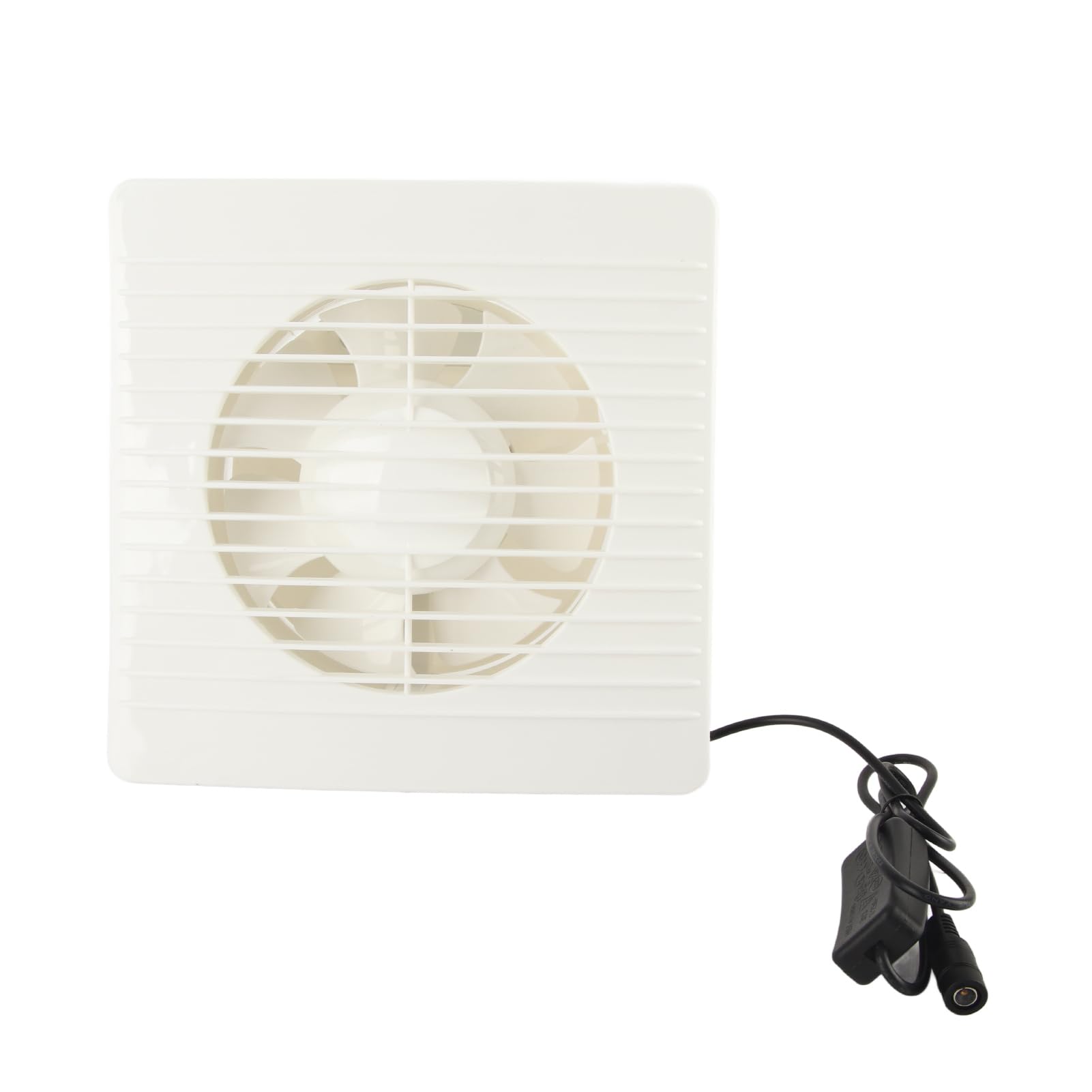 6 Inch Exhaust Fan, 50W Ventilation Extractor with Protective Mesh, Ip67 Waterproof Solar Exhaust Fan for Patio, Greenhouse, Garage, Workshop, Chicken Coop, Pet Houses,