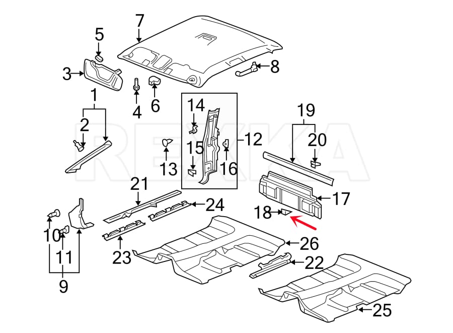 Rexka 20pcs Hood Panel Insulation Retainers Clips Hole Size 1/4" Compatible with GM 3078511 3977775 Buick Cadillac Chevrolet GMC Hummer Oldsmobile Pontiac Saturn Honda Escalade Sierra Silverado
