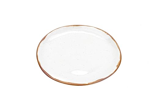 G.E.T. CS-7-RM-EC - Plato de ensalada de melamina inastillable, 7 pulgadas, molino rústico (juego de 4)