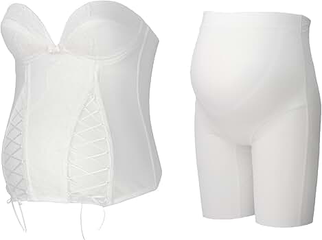 ブライダル　マタニティービスチェ、マタニティーガードル セット E70 M 楽天市場】マタニティ ビスチェ/マタニティ ガードル 2点 セット