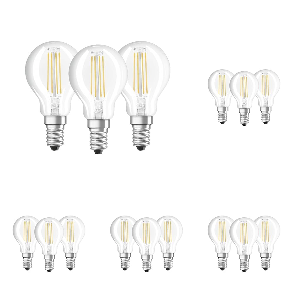 Osram 4058075819733 Lampada LED, Vetro, 3 Lamp, Luce Neutra (Confezione da 5)