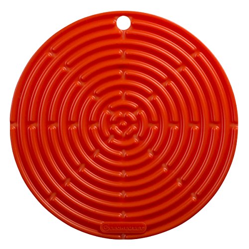 Le Creuset Cool Tool, Pot Holder/Trivet, Silicone, Round, 20 cm, Volcanic, 93000230090200