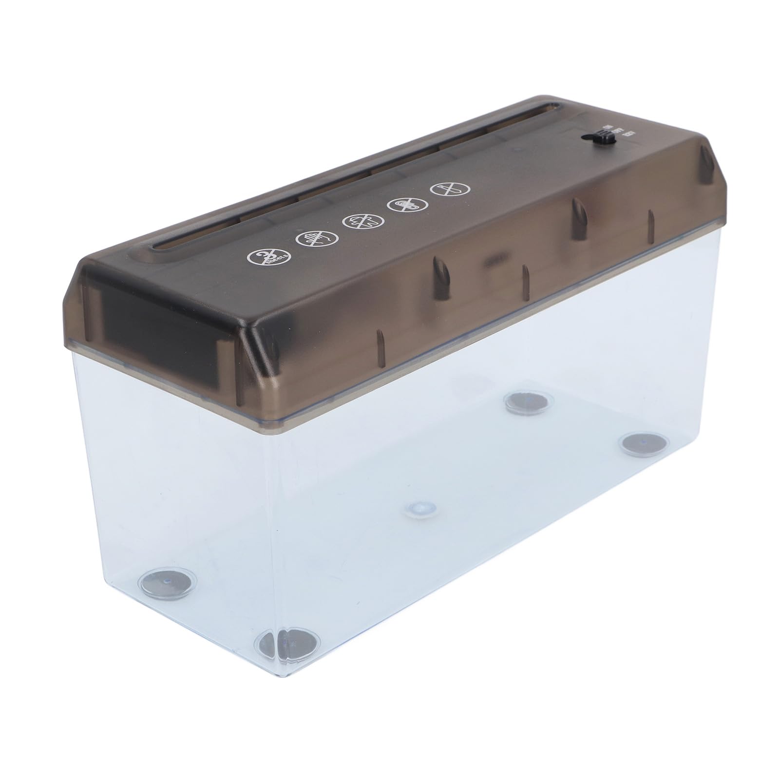 Destructeur de Papier électrique alimenté par USB, Machine de Découpe de Bandes pour Papier A4 avec Entrée de 220 Mm, Largeur de Bande de 5 Mm, Conception Compacte, Boîte Transparente pour