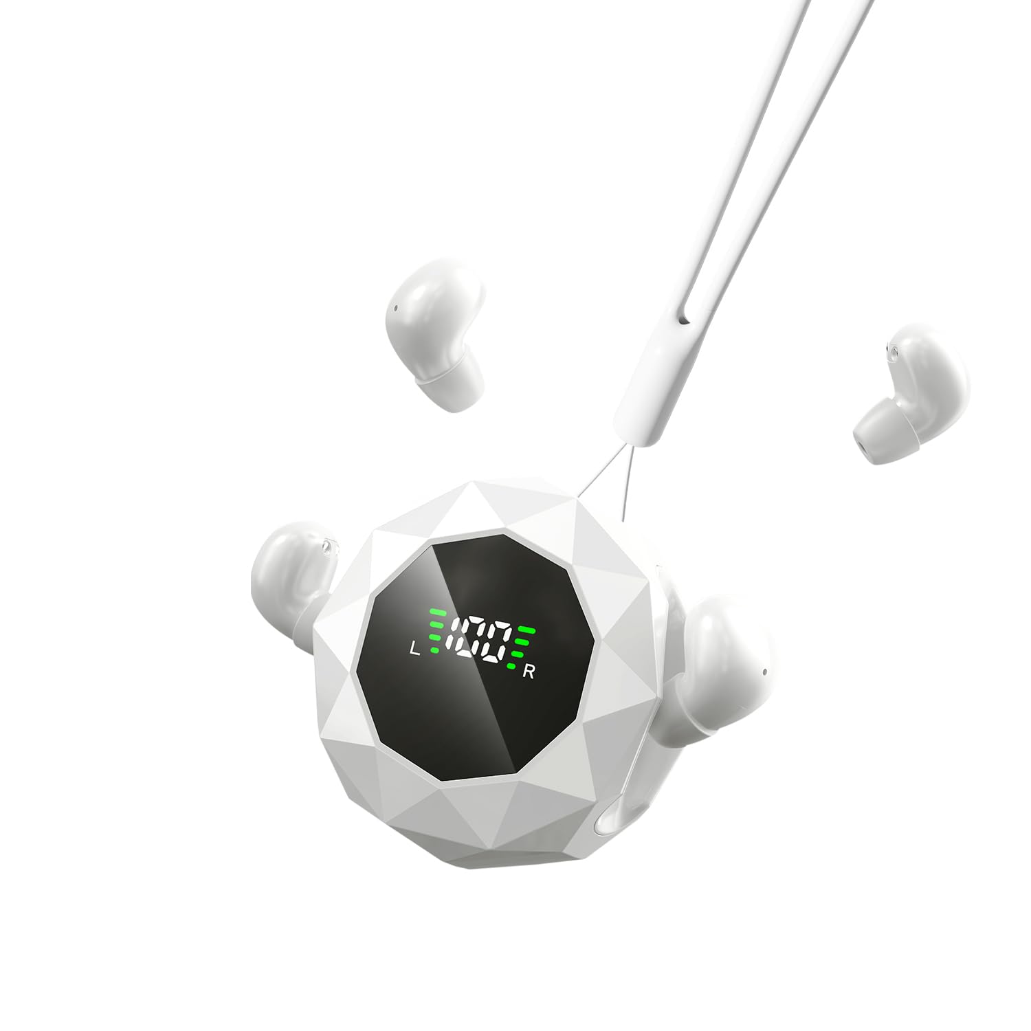 Mini auriculares invisibles inalámbricos Bluetooth de perfil bajo, auriculares ocultos discretos para el trabajo, auriculares pequeños, auriculares invisibles para dormir para canales