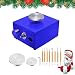4YANG Rueda de cerámica eléctrica Mini Rueda de cerámica Máquina de cerámica eléctrica de Plato Giratorio de 6.5cm y 10cm para Trabajo de cerámica Cerámica Arcilla Arte Craft (Azul)