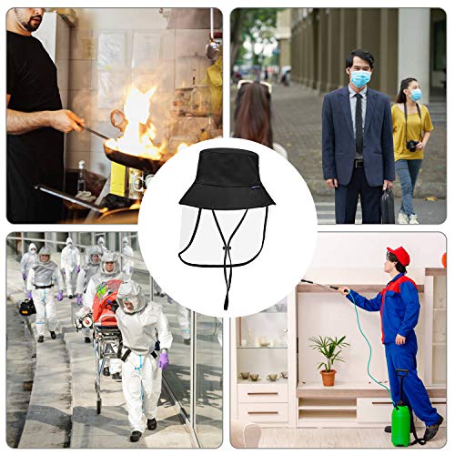 Boné Exterior, Andoer Chapéu protetor com escudo removível transparente facial homens mulheres chapé
