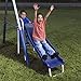 XDP Recreation Freedom Fun Metal A-Frame Kids Outdoor Swing Set 7 Child Capacity Backyard Playground Toy Set with Slide, 3 Swing Types, and See-Saw