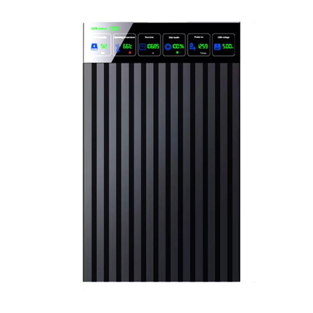 Zewnętrzny dysk twardy 512 GB 6 Gb/s 2,5 na dysk twardy C Adapter z inteligentnym wyświetlaczem cyfrowym do użytku w laptopie PC