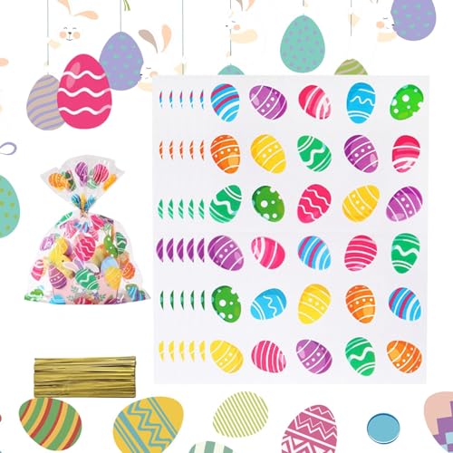 Bolsas de de Pascua, 30 piezas 4x3dm huevos lindos - Gran conjunto de Pascua - regalos para adultos para familiar aperitivos de chocolate galletas juguetes