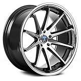 ROHANA RC10 BLACK MACHINE W/SS.LIP 5X4.5 +25 - 20X10