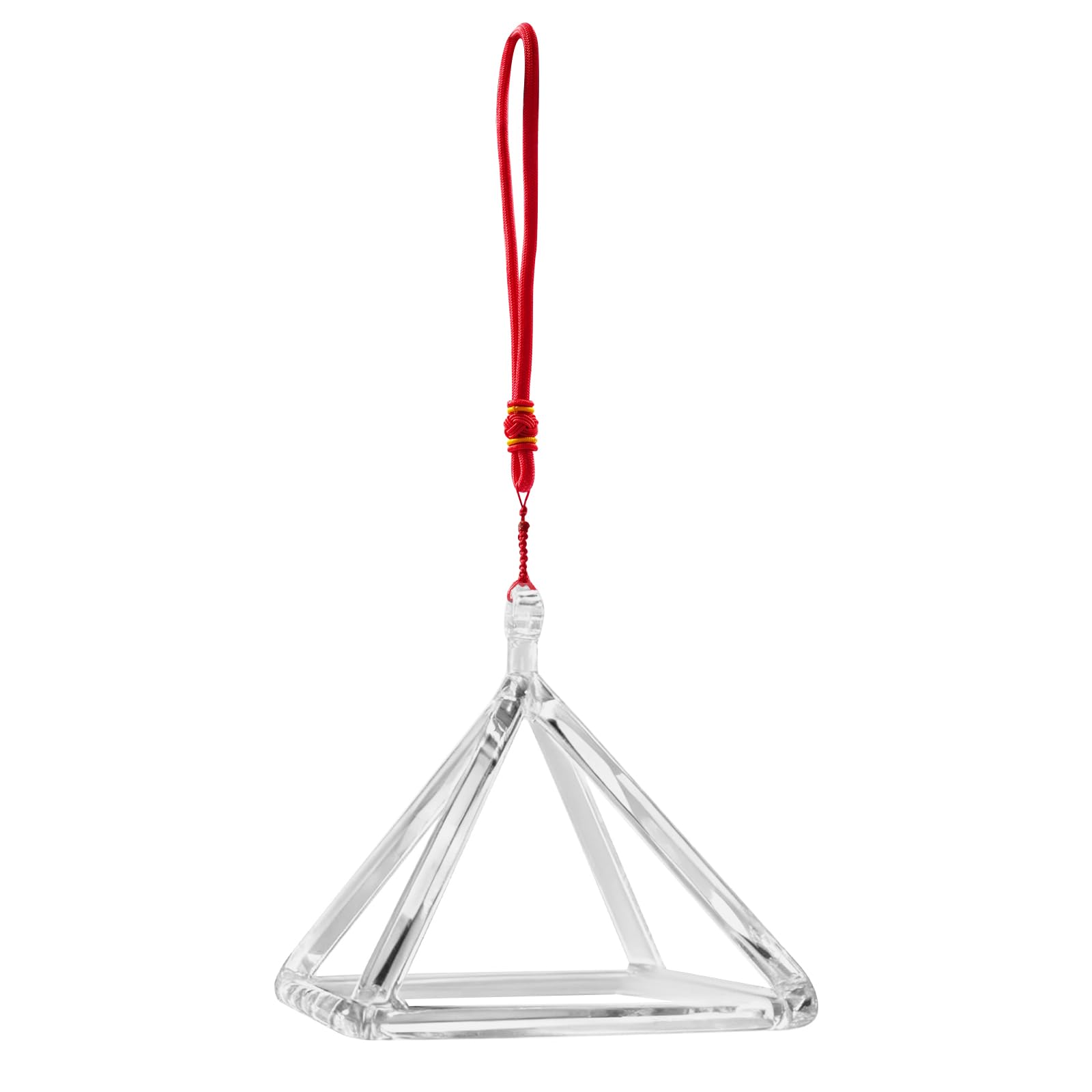 Cristallo trasparente da 5 pollici al quarzo con piramide, strumento musicale per guarigione del suono, meditazione, campana tibetana in cristallo con striker, per casa, studi di yoga, eventi musicali