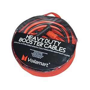 Voilamart Jump Leads Heavy Duty Car Battery Jump Leads 1200AMP 6M Booster Cables Jumper Cable for Petrol Diesel Car Van…