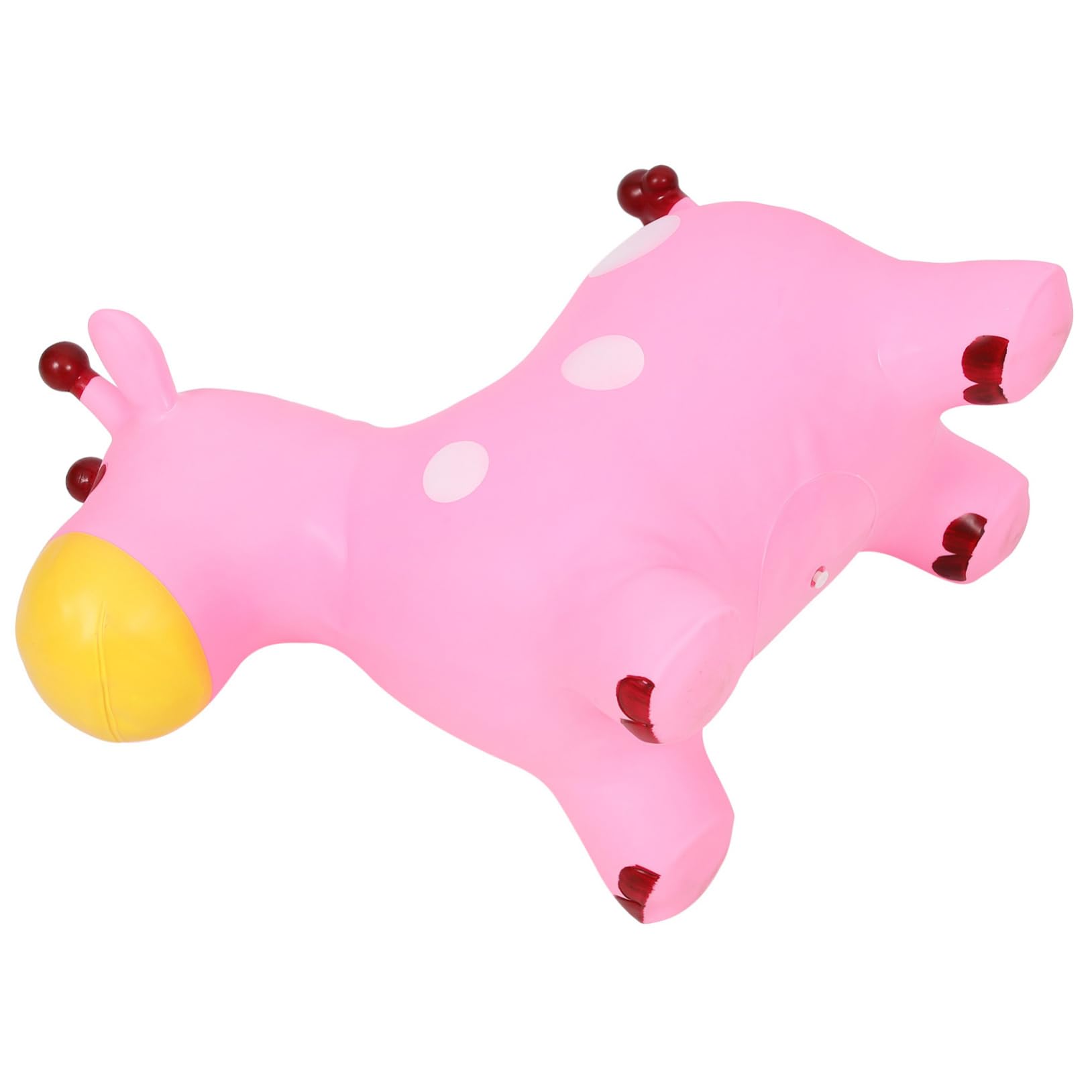 BRIGHTFUFU Educational Bounce Horse Toy Deer Design Inflatable for Boys and Girls Fun Outdoor Plaything Air Pump