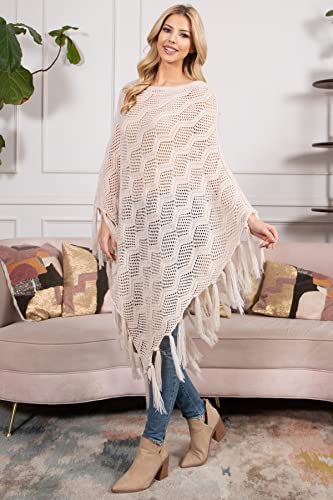 Image of RIAH FASHION Bohemian Sequin Glitter Shawl Wrap Poncho - Kimono Cardigan, Sparkly Metallic Mesh Scarf, Open Knit Crochet