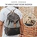 LOCTOTE Cinch Pack - World's Most Secure Backpack | Slash-Resistant | Lockable | Portable Safe | Anti-Theft (Vintage Grey)