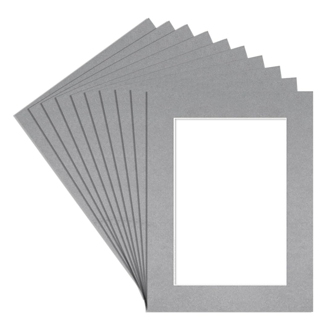 Alison Kingsgate 16X12 Silver Picture Mount - 12X8 Aperture - Pack 10 — image 1