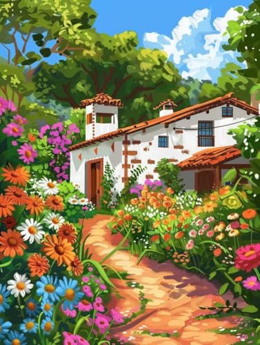 Peinture par numéro adulte paysage 80x110cm pour créer votre décoration murale de salon