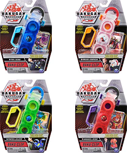 Bakugan Baku-Clip opbergaccessoire met exclusieve gesmolten Pegatrix x Gillator Bakugan, voor kinderen vanaf 6 jaar (stijlen variëren)