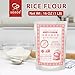 Soeos Rice Flour 16 Ounce (Basic), 1 Pound (Pack of 1) , Rice Flour for Baking or Cooking with Resealable Bag, All Natural for Sourdough Bread, Vegan, Gluten-Free