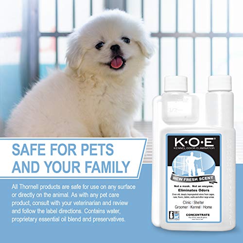 Image of Odorcide K.O.E Kennel Odor Eliminator Concentrate - For Cages, Runs & More - For Home & Kennel w /Safe, Non-Enzymatic Formula (Fresh Scent, 16 oz)