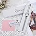 SOCICO Wrist Watches for Women Luxury Ladies Quartz Rectangle Wrist Watches with Stainless Steel Strap, Womens Casual Fashion Dainty Watch (Sliver)