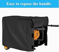 Vista 5 de Cubierta para generador impermeable de 32 x 24 x 24 pulgadas, cubierta universal para generadores portátiles de 5000 a 10000 vatios de poliéster